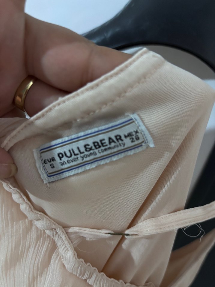 Toz pembe İp Askılı Salaş Elbise - Görsel 3