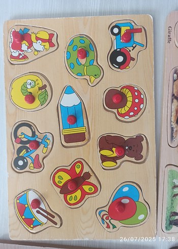 Beden Renk Ahşap Puzzle Seti