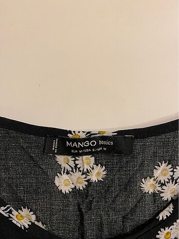 m Beden Mango ince askılı tişört