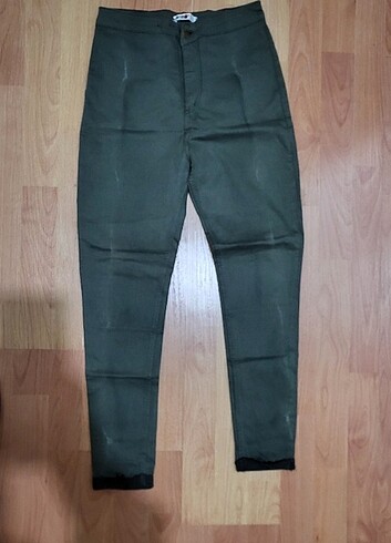 Yeşil kot pantolon 