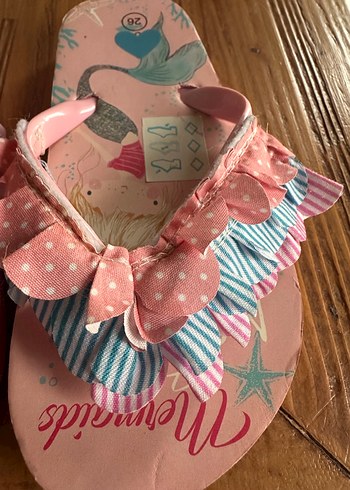 Kız Çocuk Pembe Fırfırlı Terlik - Görsel 2