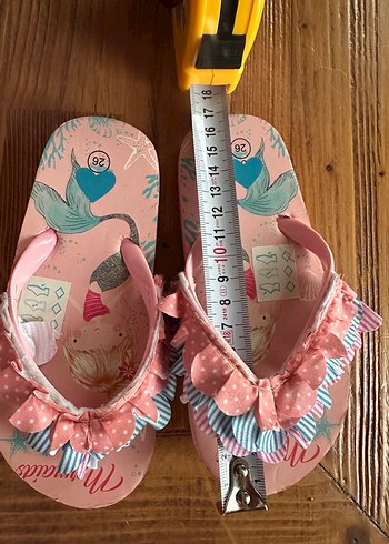 Kız Çocuk Pembe Fırfırlı Terlik - Görsel 4