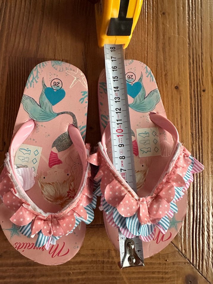 Kız Çocuk Pembe Fırfırlı Terlik - Görsel 4