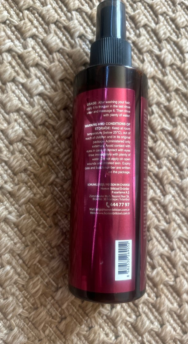 Hommy Saç Bakım Spreyi - Sirke Özlü - Görsel 4