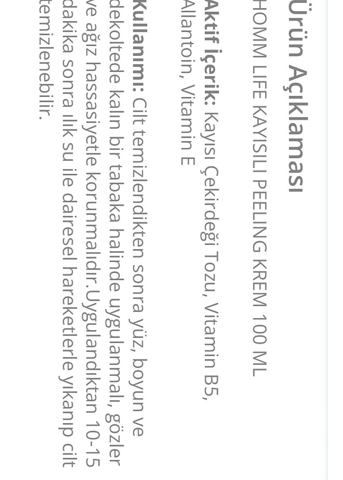 Kayısılı peeling krem - Görsel 2