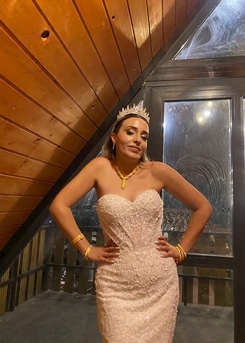 ÖZEL DİKİM Straplez A Kesim Gelinlik - Görsel 4