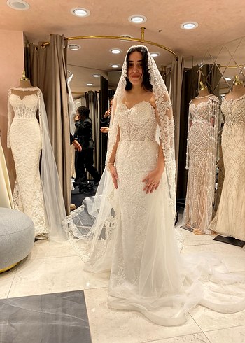 ÖZEL DİKİM Straplez A Kesim Gelinlik - Görsel 2