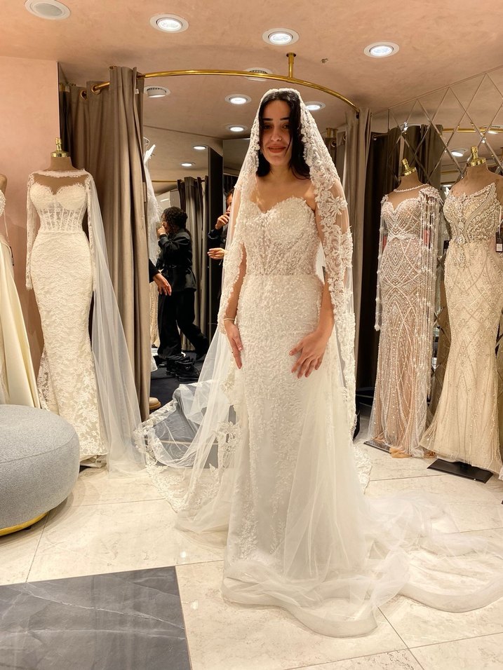 ÖZEL DİKİM Straplez A Kesim Gelinlik - Görsel 2