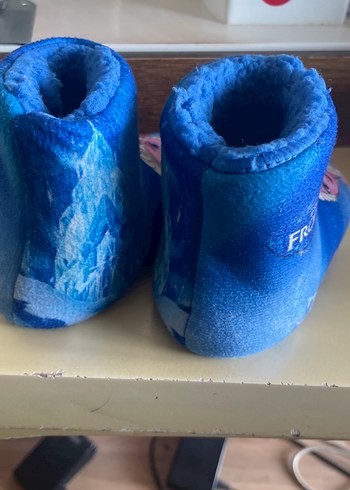 Kız Çocuk Mavi Sıcak Ev Terliği - Görsel 2