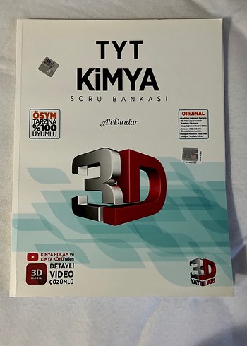 TYT Kimya 3D Soru Bankası Detaylı Video Çözümlü