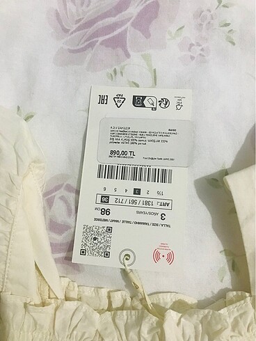 24-36 Ay Beden Zara etiketli çocuk elbise