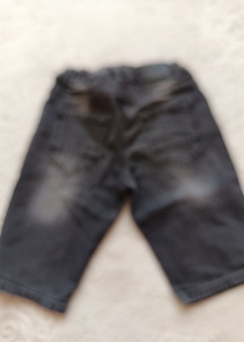 siyah Yırtık Detaylı Erkek Kot Şort - Görsel 2