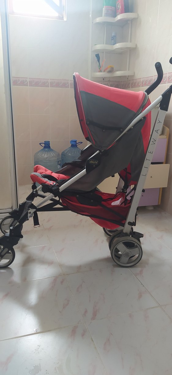 Kırmızı Chicco Bebek Arabası - Görsel 3