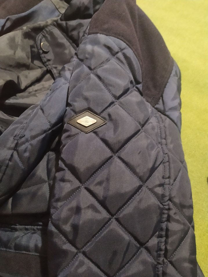 Düğmeli Erkek Lacivert Kapitone Ceket - Görsel 3