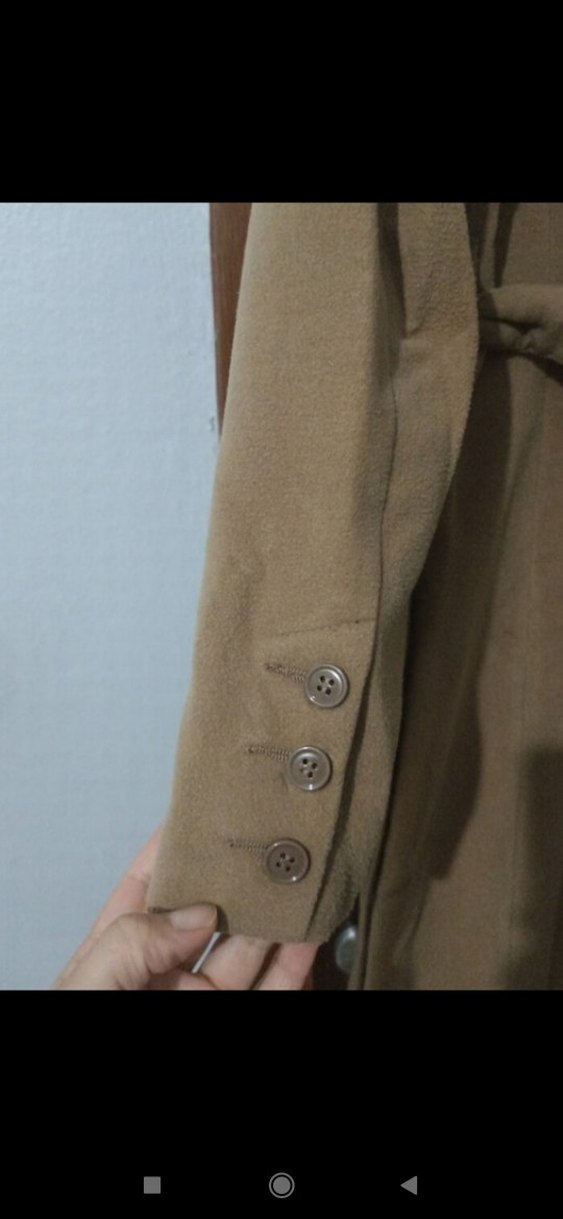 kadın Kahverengi Süet Uzun Kaban - Görsel 3