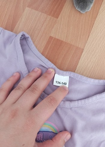 LC Waikiki Kız Çocuk Lila Tül Detaylı Elbise