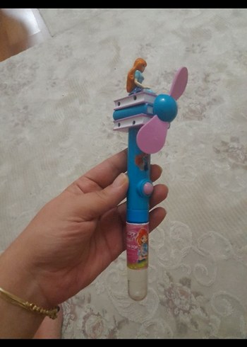 Renkli Mavi Peri Figürlü Mini Vantilatör - Görsel 4