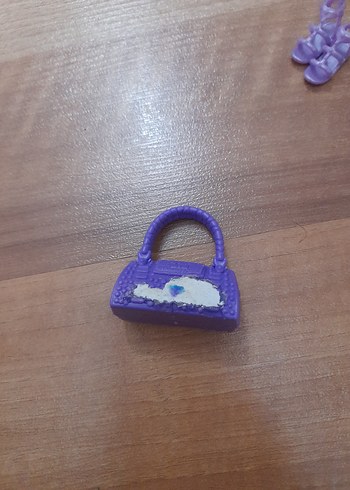 Barbie Mor Mini Oyuncak Çanta ve Ayakkabı Seti