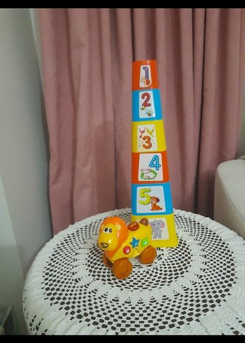 Renkli Sayı Kuleli Eğitici Oyuncak