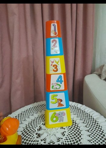 Beden Renkli Sayı Kuleli Eğitici Oyuncak