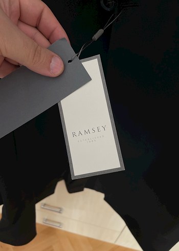 xxl Beden siyah Renk RAMSEY KAŞMİR PALTO