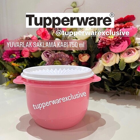 Tupperware Tupperware Yuvarlak Saklama Kabı 750 ml