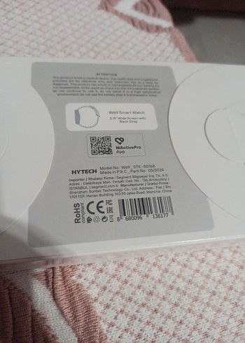 Hytech W69 Akıllı Saat siyah - Görsel 3