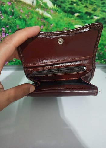 Kahverengi Deri Kadın Cüzdanı yanında kartlıkla birlikte - Görsel 3