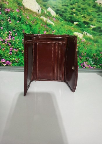 Kahverengi Deri Kadın Cüzdanı yanında kartlıkla birlikte - Görsel 4