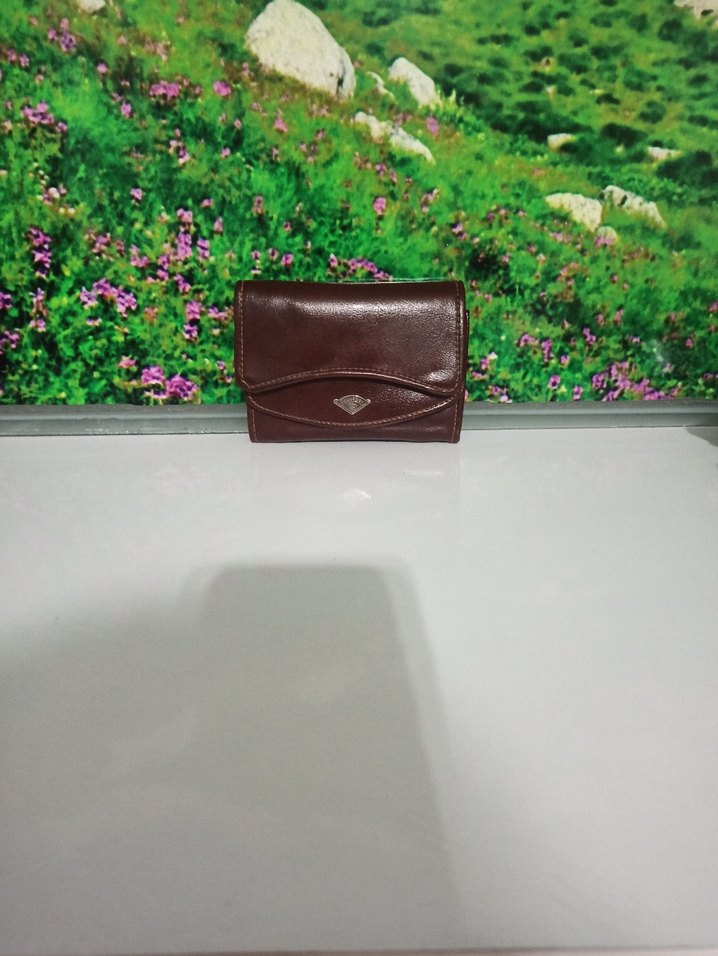 Kahverengi Deri Kadın Cüzdanı yanında kartlıkla birlikte - Görsel 5