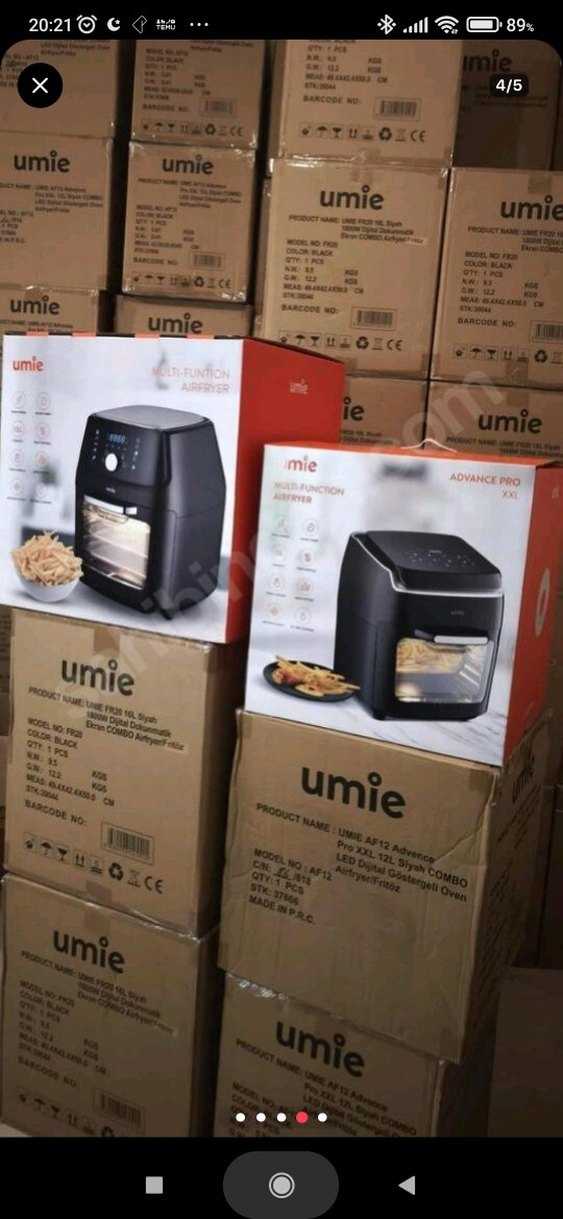 Umie FR35 Airfryer Fırın 90% Daha Az Yağ - Görsel 3