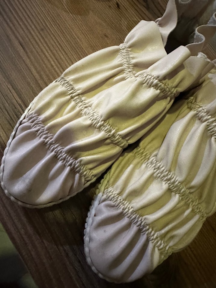 Beyaz Keten Fırfırlı Kadın Dolgu Topuk Espadril - Görsel 2