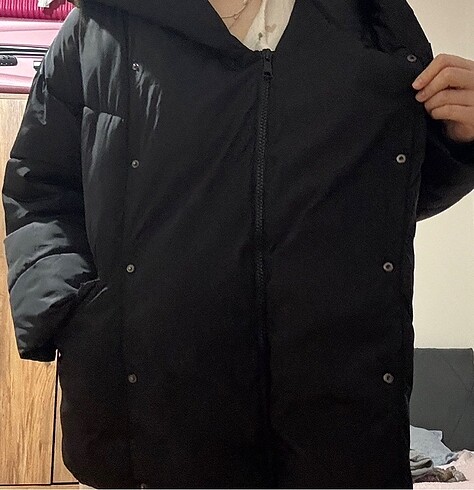 l Beden siyah Renk Stradivarius mont