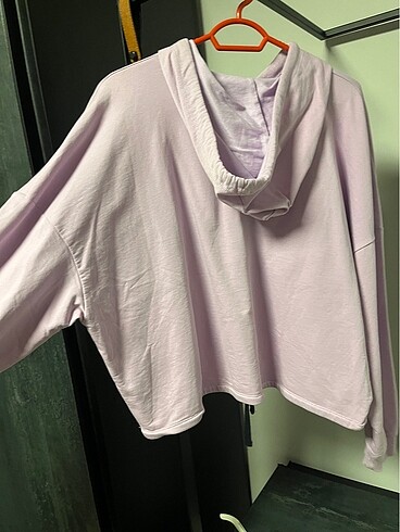 xxl Beden mor Renk KOTON HOODİE MODEL SWEAT OVERSİZE