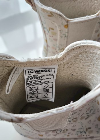 Kız Çocuk Beyaz Simli Baskılı Bot - Görsel 4