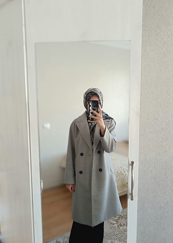 LCW Vision Kadın Ceket Yaka Kaşe Kaban - Görsel 3