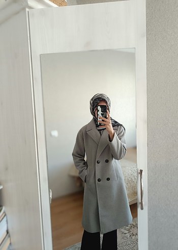 LCW Vision Kadın Ceket Yaka Kaşe Kaban - Görsel 2