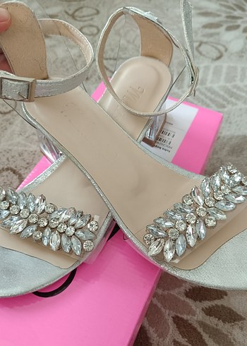 Taşlı Topuklu ayakkabı - Görsel 6