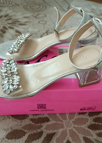 Taşlı Topuklu ayakkabı - Görsel 4