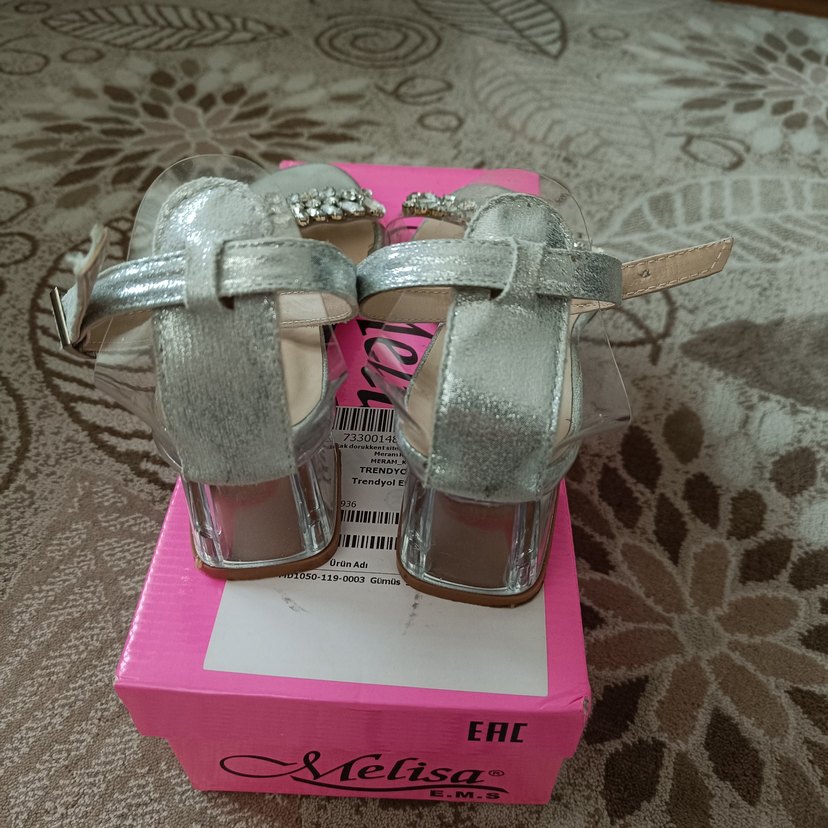 Taşlı Topuklu ayakkabı - Görsel 3