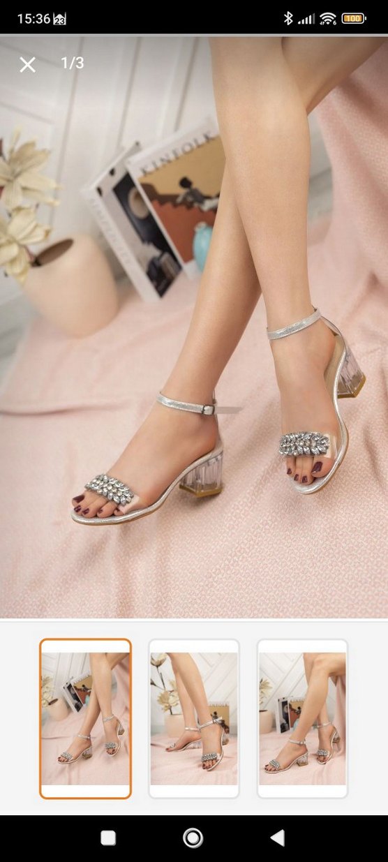 Taşlı Topuklu ayakkabı - Görsel 2