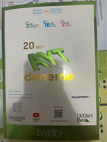 345 ayt biyoloji deneme