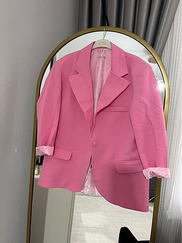 Pembe blazer ceket