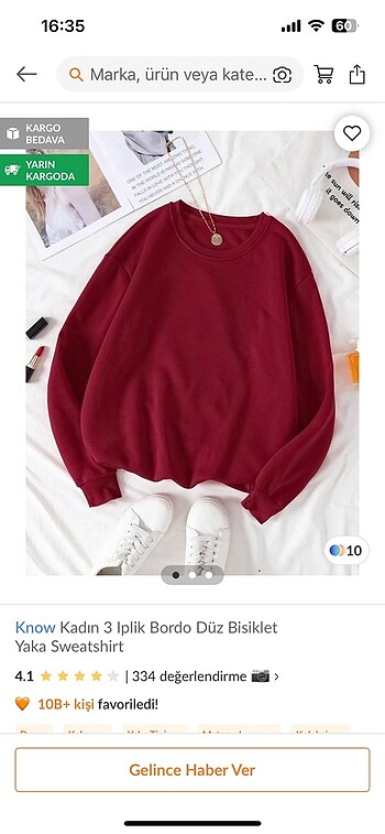 Bordo sweat