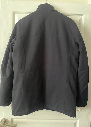 Erkek Siyah Midi Boy Fermuarlı Ceket L beden - Görsel 9