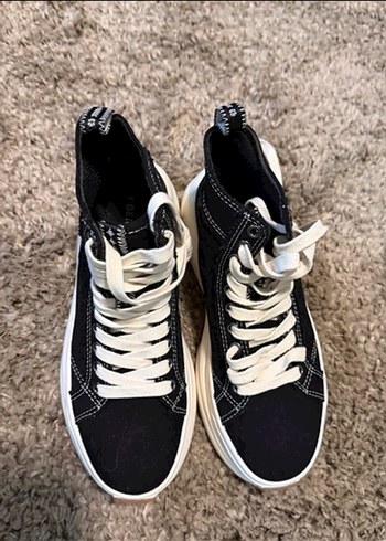 bershka dolgu topuklu spor ayakkabı - Görsel 2