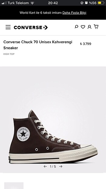 Converse converse kahverengi