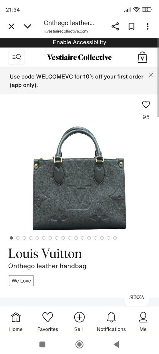 Siyah Deri Kadın Çanta - Louis Vuitton - Görsel 5