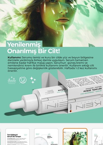 KEIN Retinol Serum Kadınlar İçin - Görsel 3