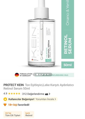 KEIN Retinol Serum Kadınlar İçin - Görsel 6